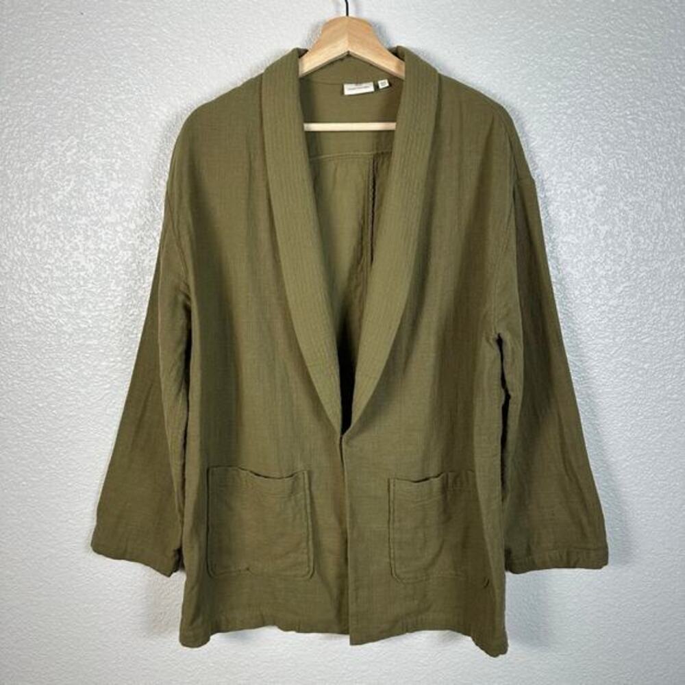 AG‎ Adriano Goldschmeid Size Small Boho Maura Oversized Jacket in Olive Grove